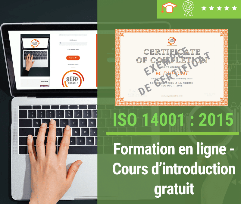Formation en ligne (E-learning) ISO 14001 – Cours d’introduction gratuit