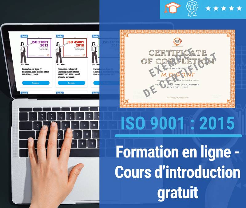 Formation en ligne (E-learning) ISO 9001 – Cours d’introduction gratuit