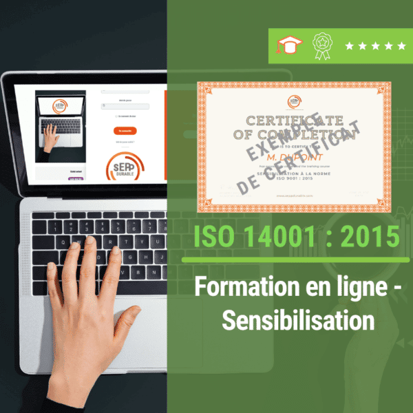 Formation en ligne E leraning ISO 14001 SEPP DURABLE