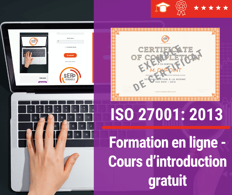Formation en ligne (E-Learning) ISO 27001 – Cours d’introduction gratuit