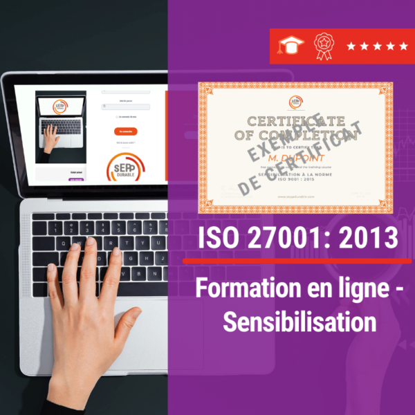 Formation en ligne E leraning ISO 27001 SEPP DURABLE